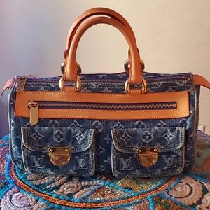 Louis Vuitton Marc Jacobs-Era Blue Monogram Neo Speedy